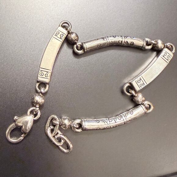 BRIGHTON Marrakesh Scrolled Bar Links Bracelet 8" - Picture 4 of 5